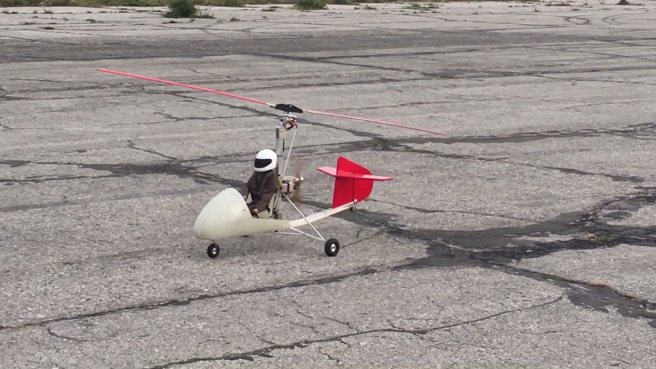 RC Autogyro. Первый полет модели автожира Сергея Истратова. Самара 13.09.2021.