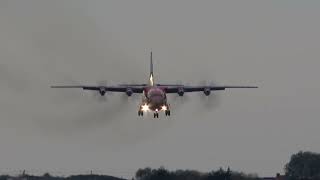 Vintage Smoker On Approach , Cavok Antonov 12 Ur-Ckl , Ostend Airport