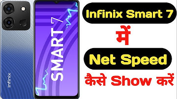 How to show net speed in Infinix Smart 7 || Infinix Smart 7 me net speed kaise show kare ||