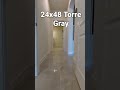 24x48Torre Gray Polished Porcelain Tile #shorts