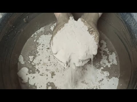 Pure Dusty Dirt Powder Pouring into💦+Onto Paste & Paste+Dust Playing ...