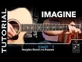 Cómo tocar IMAGINE en guitarra ( Tutorial completo acordes y ritmo)