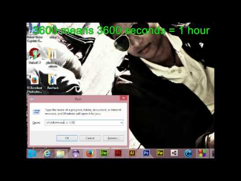 Auto shutdown your Computer in given time without using any software.