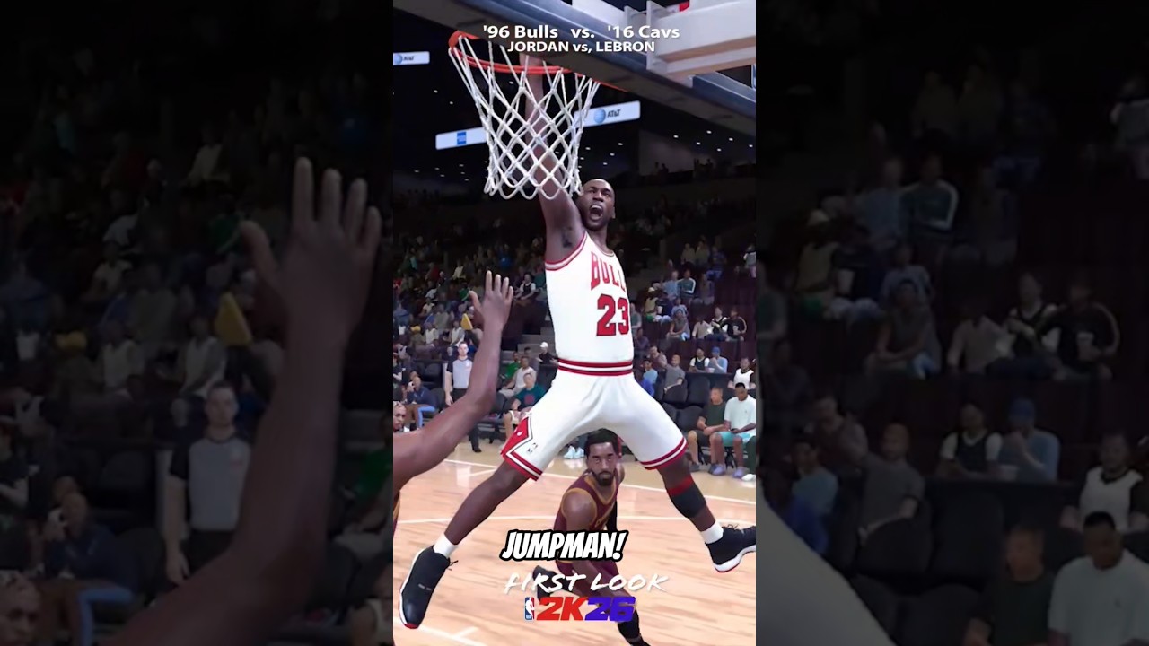 JUMPMAN! 2K26 JORDAN против LEBRON, «Кавальерс» 2016 против «Буллз» 1996. Ссылка на видео выше.