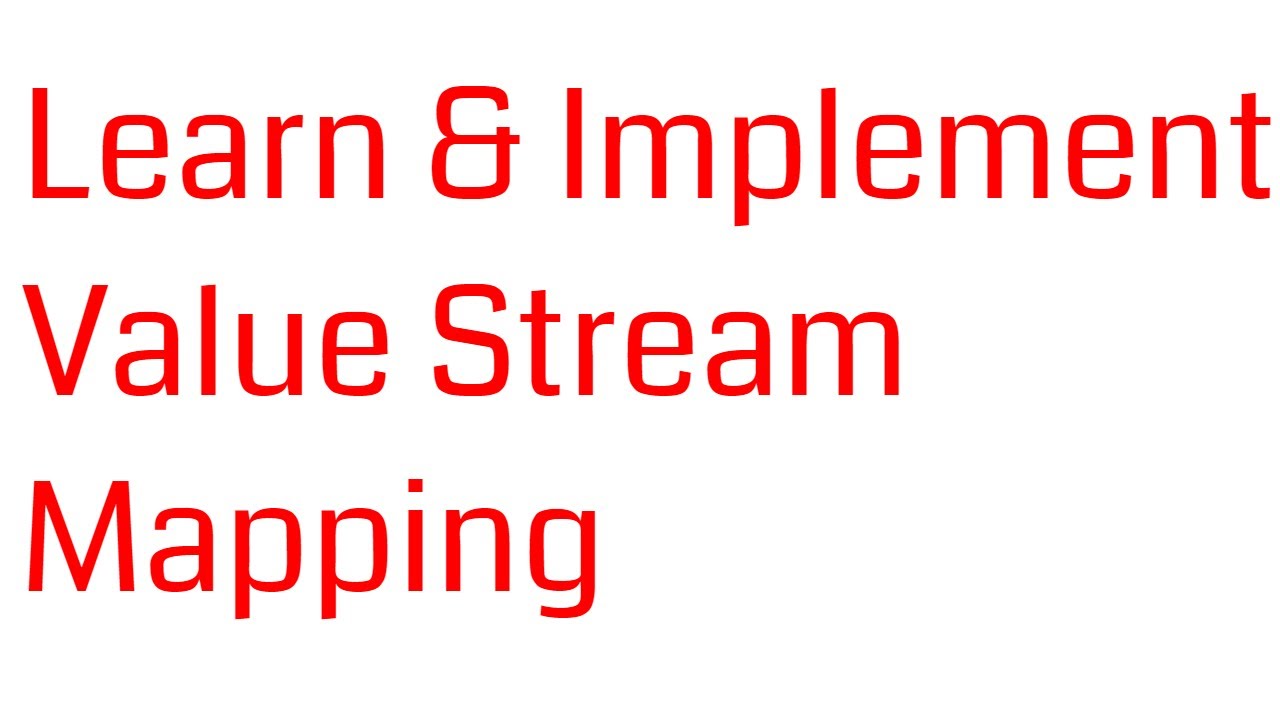 Value stream mapping lean tool - YouTube