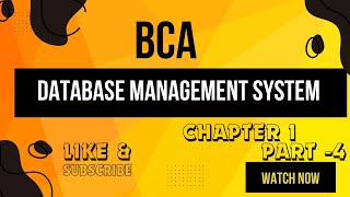 Introduction to Database Management Systems || DBMS BCA || Commercial Database Architecture Part-4