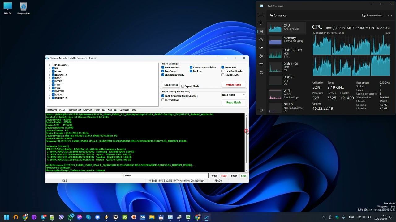 MediaTek MT6753 Uhans K5000 fq5b23w_yh_k01 download  firmware SMH3H6DBM1.0118.V3.05 and nvram
