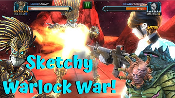 Sketchy War With R3 Warlock! IBomb on Path 5! Insane Fight! - Marvel Contest of Champions