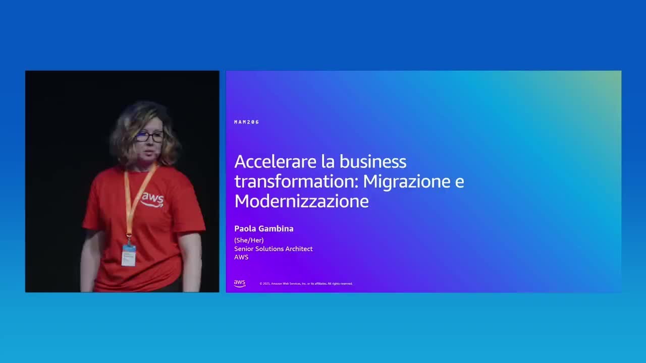 AWS Summit Milan 2025 - Accelerare la business transformation: Migrazione e Modernizzazione