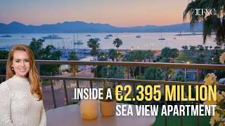 Inside a €2.395 Million Sea View Apartment in Cannes | Property Tour