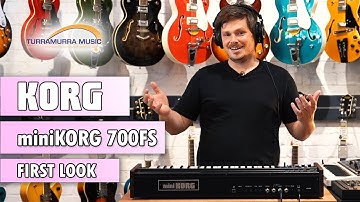 KORG miniKORG 700FS Analog Synth  - First Look at Turra Music