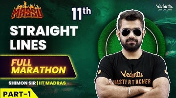 Straight Lines Full Marathon Part 1 | Class 11 Maths | CBSE | Shimon Sir🔥