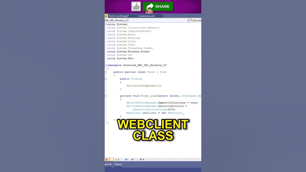 Download xml file from url in windows forms using c youtube
