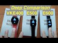 Compared: VKE400/E500/E600 Health Focused IP68 ECG/HR/BP/HRV/BloodGlucose/BodyTemp/SpO2 Smartwatches