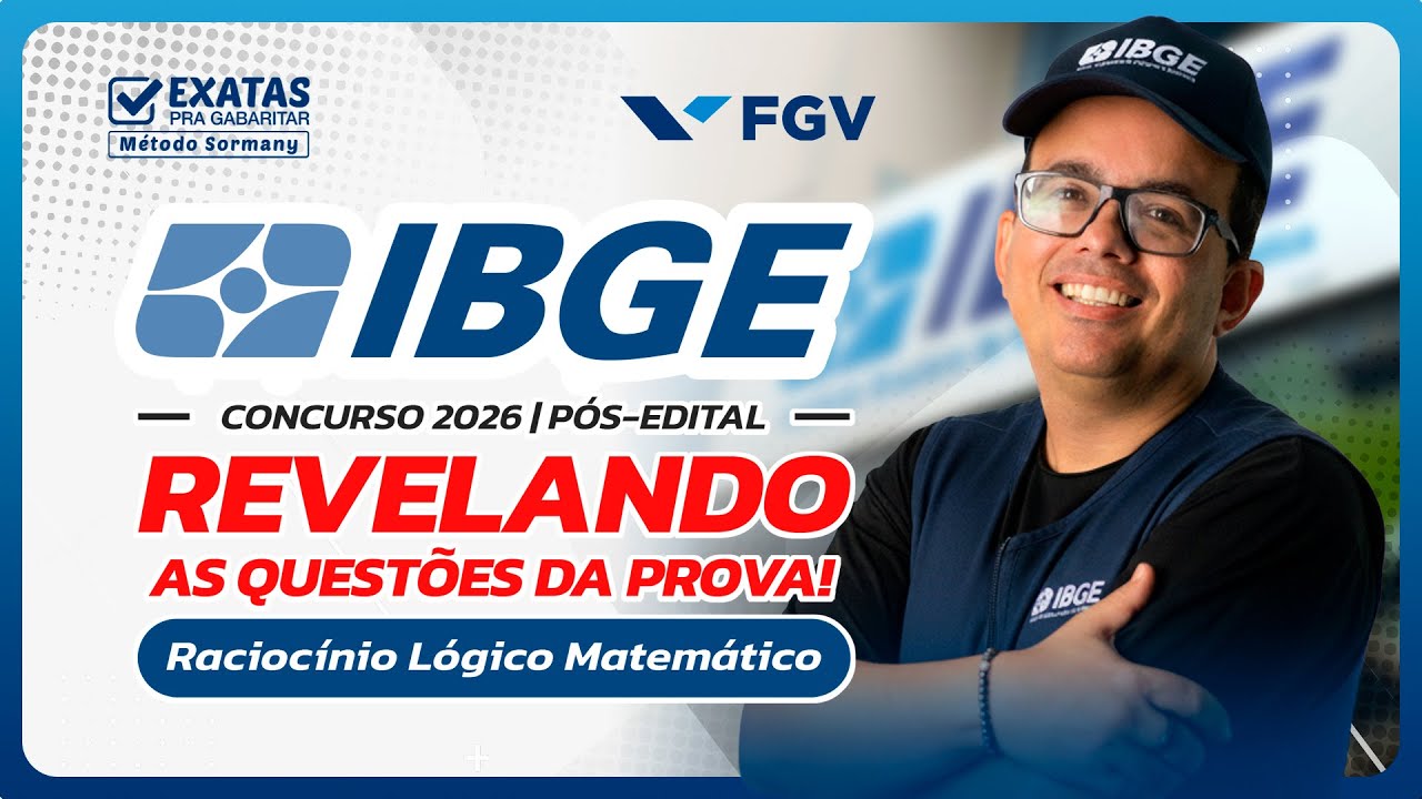 Concurso IBGE 2026 | Revelando as Questões da Prova! 🗺️📉