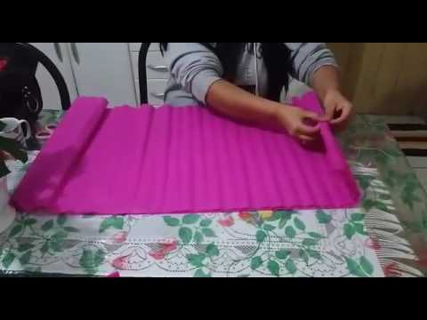 Leque com papel crepom_ DIY - thptnganamst.edu.vn