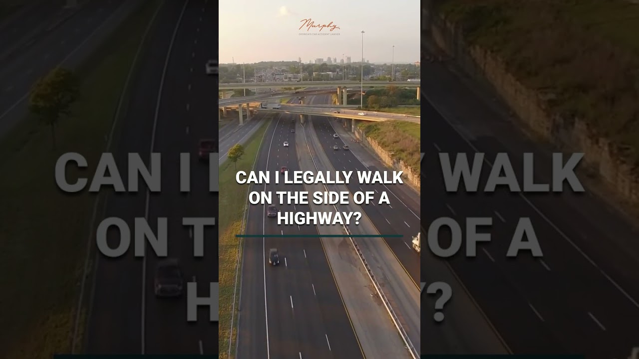 Is it illegal to walk alongside a Highway in Georgia?