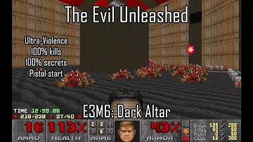 Doom: The Evil Unleashed - E3M6: Dark Altar (UV-MAX)