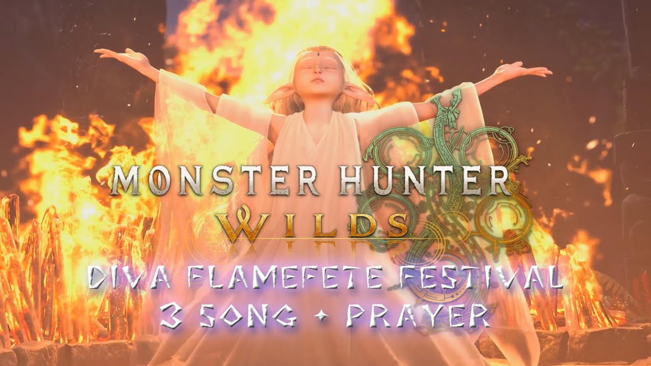 Monster Hunter Wilds: Flamefete Diva Full Performance (All Songs + Prayer) 