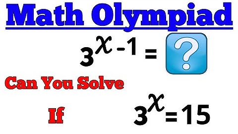 Mathematics Olympiad Question || Solve and Check this Exponential Problem