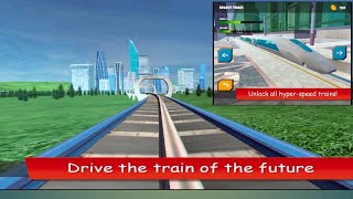 Hyperloop  future trains moving in sealed glass | realistic train of the future | Android gameplay screenshot 4