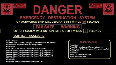 Self Destruct Sequence 30 sec.