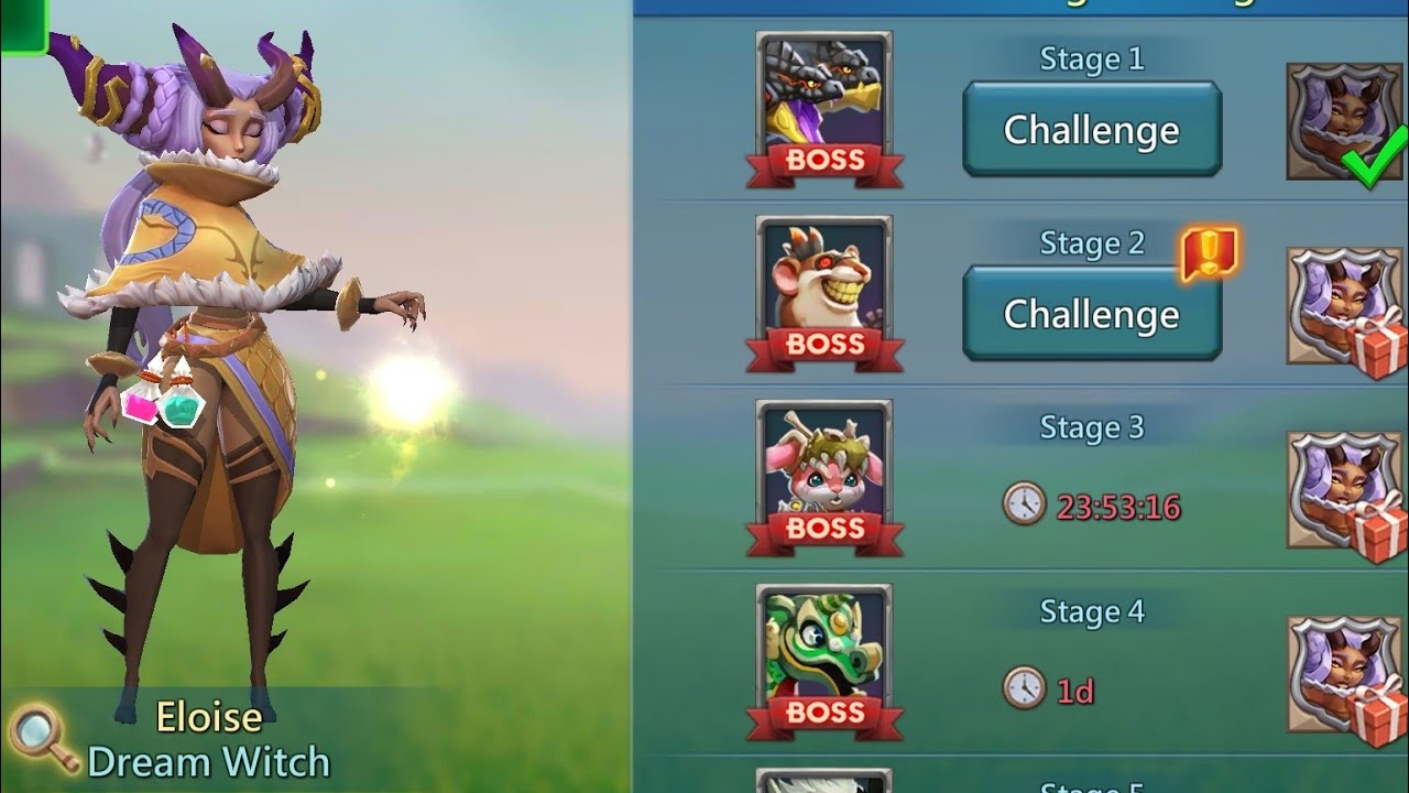lords mobile:- Limited Challenge: Saving Dreams stage 2.