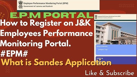 How to Register on J&K Employees Performance Monitoring Portal #EPM#