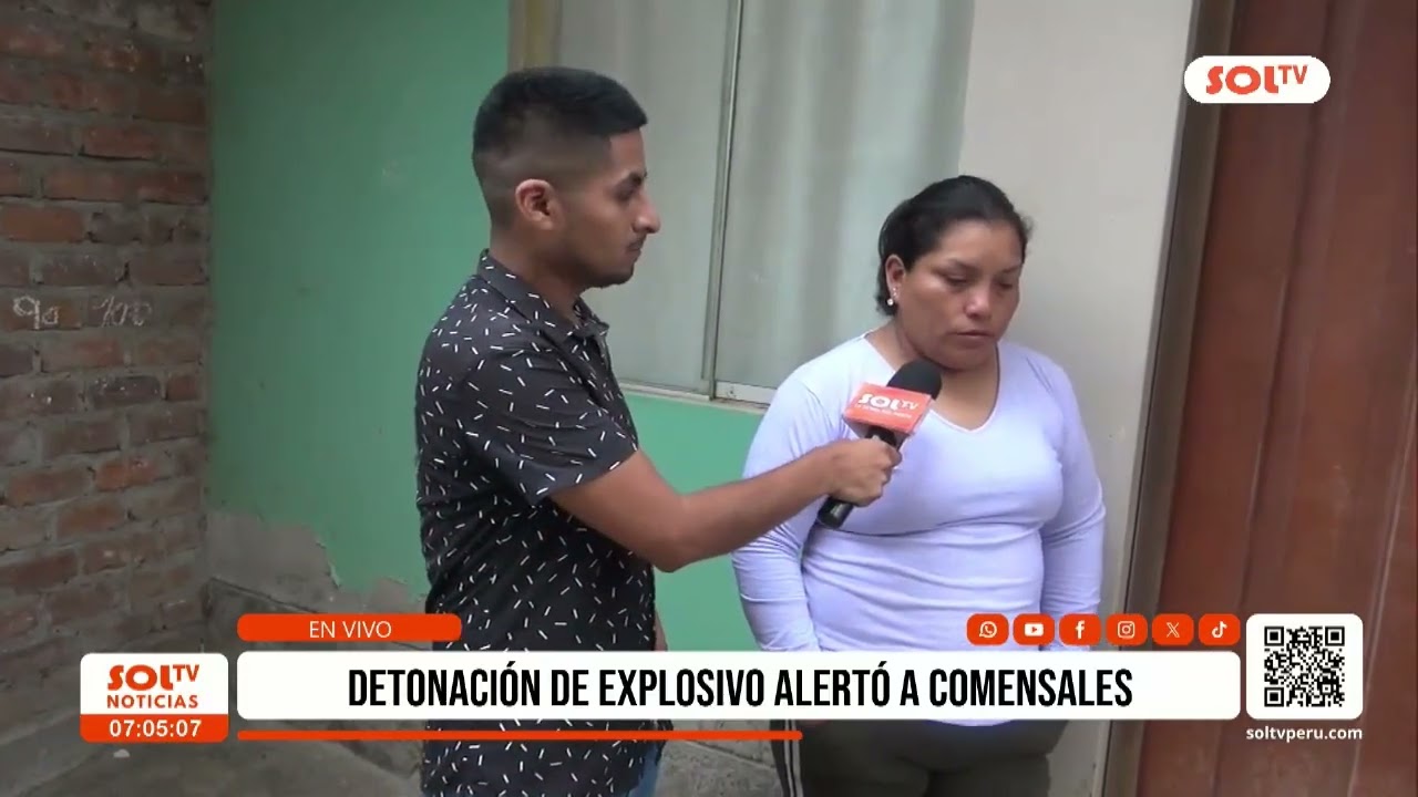 Trujillo: detonación de explosivo alertó a comensales