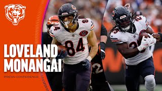 Colston Loveland, Kyle Monangai on performances in Cincinnati | Chicago Bears