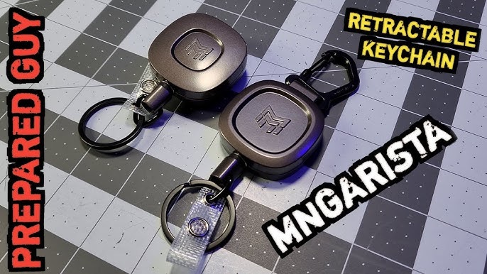 MNGARISTA Retractable Badge Holder, Heavy Duty Carabiner Keychain, Tactical  ID Card Holder with 31.5…See more MNGARISTA Retractable Badge Holder