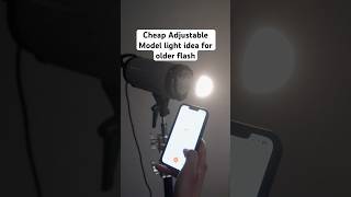 Cheap Adjustable Model light idea for older flash