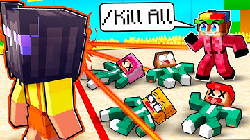 Using OWNER ADMIN COMMANDS in Minecraft Squid Game!