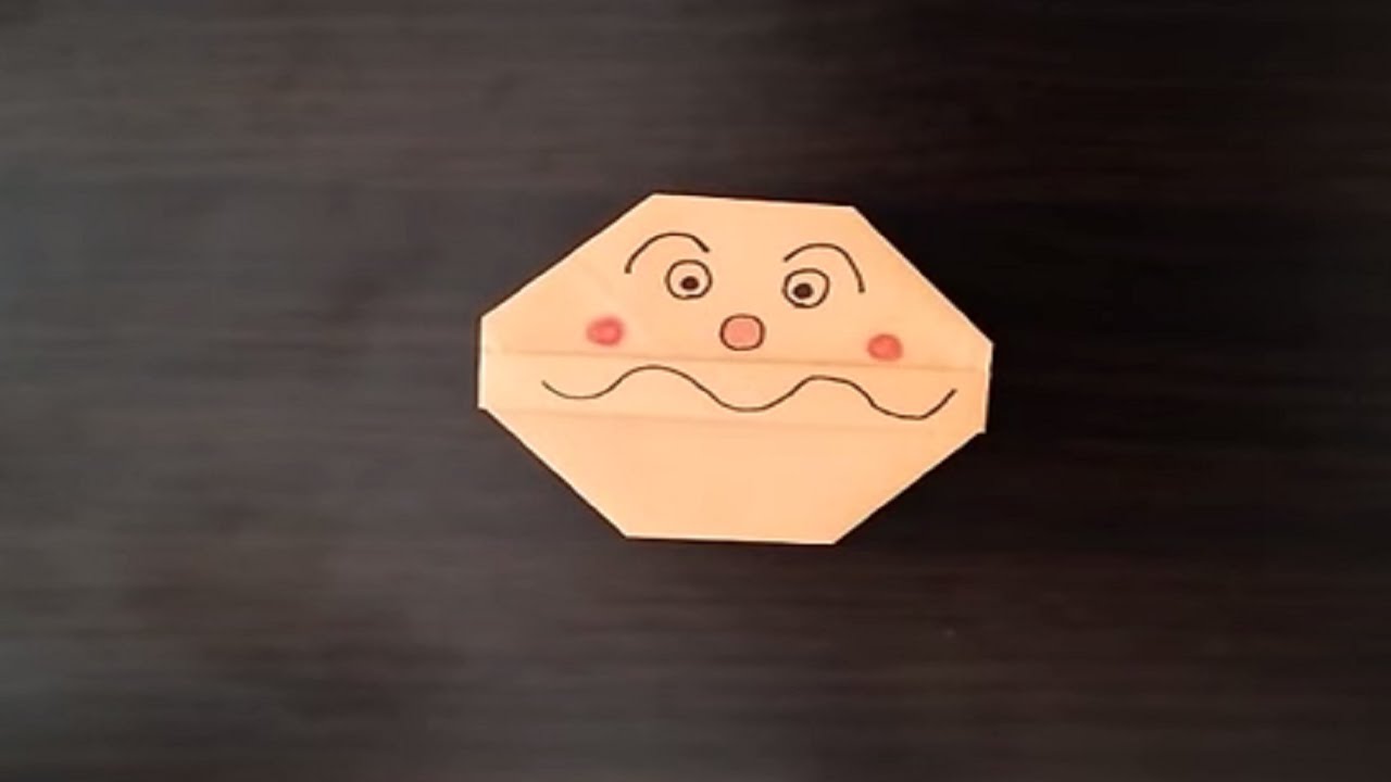 カレーパンマン 折り紙 Currypanman Origami Youtube カレーパンマン 折り紙 Currypanman Origami Youtube