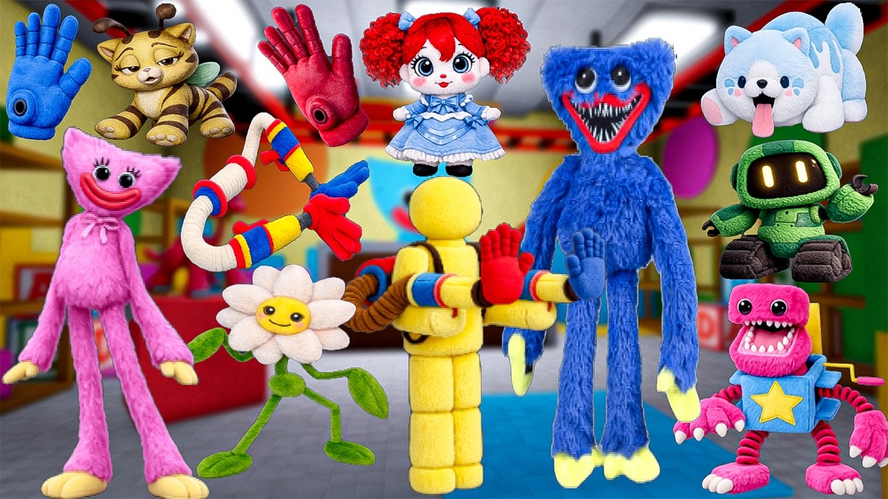 Найдите плюшевую игрушку Поппи Playtime *Как получить всех 16 персонажей Поппи Playtime* Roblox