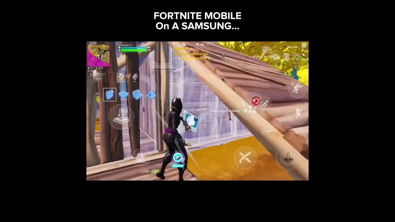 Fortnite Mobile On A SAMSUNG 