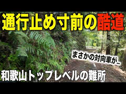 【深刻な酷道化】発狂の国道４２４号かつての難所区間がさらに荒れ果てていた...