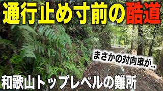 【深刻な酷道化】発狂の国道４２４号かつての難所区間がさらに荒れ果てていた...
