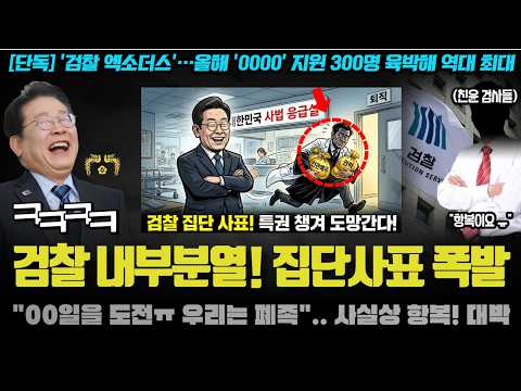 모두가 놀란 검찰의 <strong>엑소더스</strong> 충격! "000 이직 도전, 우리는 폐족ㅠ".. 검사들 '이 곳' 취직에 올인