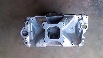 406 sbc build. oil pan, intake, paint, test stand install, spit burgers project blackie # 5