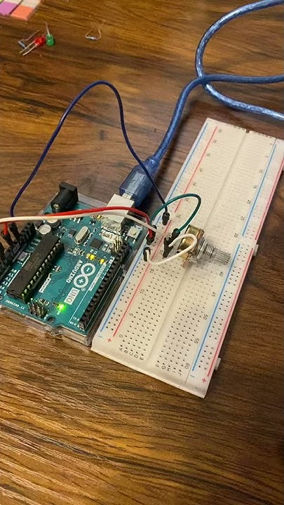 Arduino Uno with potentiometer - YouTube