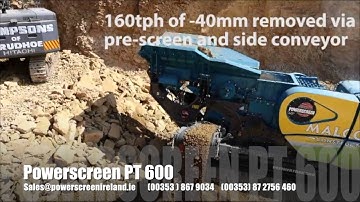 Powerscreen PT600, Scotland   Limestone