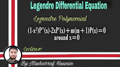 Legendre Differential Equation||Legendre Polynomial With Solution||Lecture 1||Maths By Logic