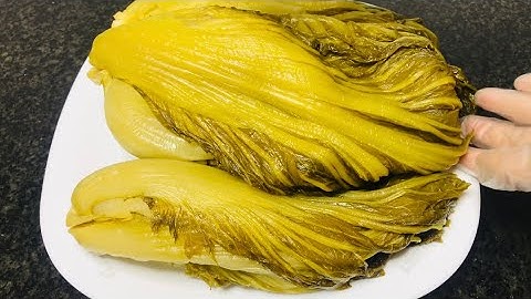 Công thức muối Dưa Cải chua vàng, giòn lên men tự nhiên đón Tết .