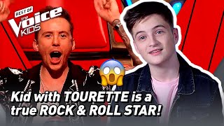 Kid with TOURETTE SYNDROME blows the coaches away in The Voice Kids! 😱 | The Voice Stage #55