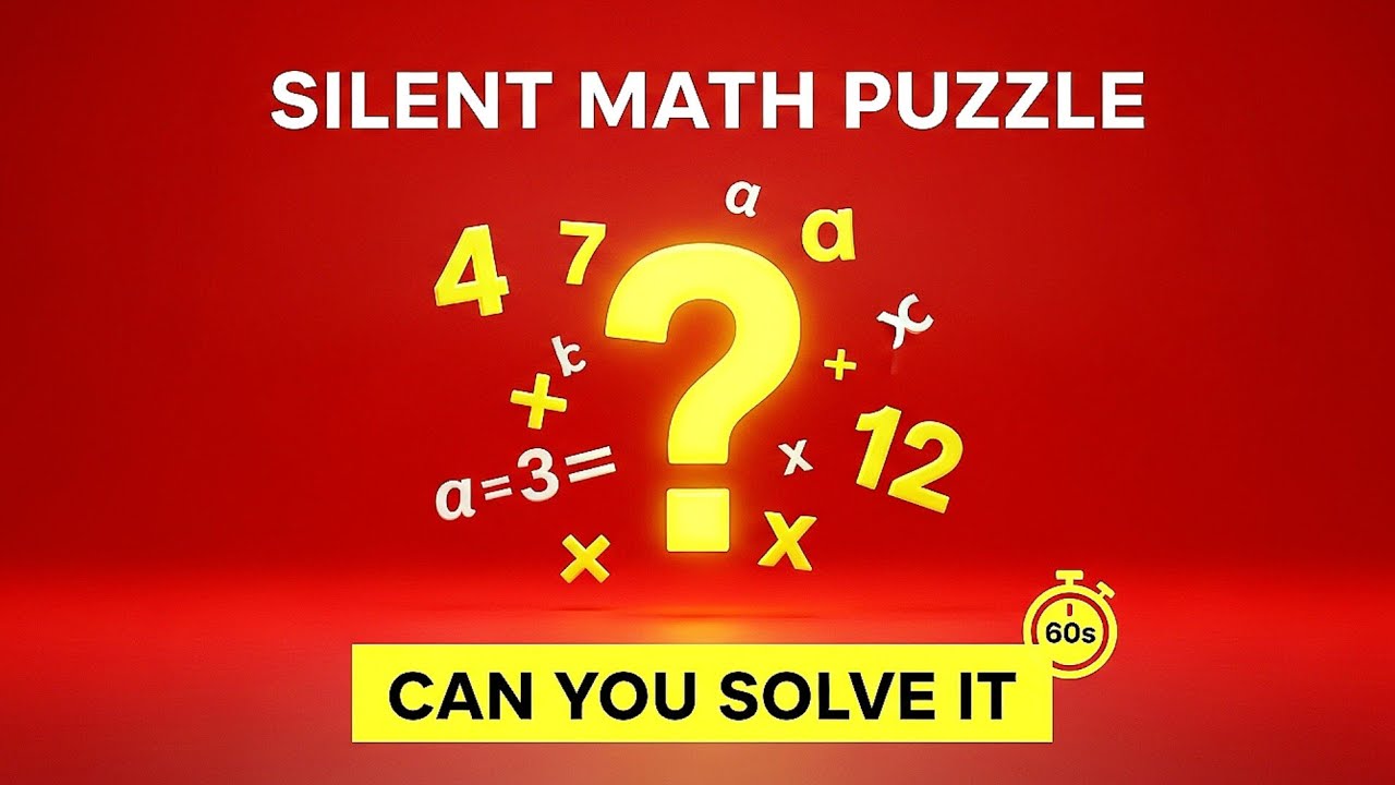Silent Math Puzzles Livestream for Adults! 