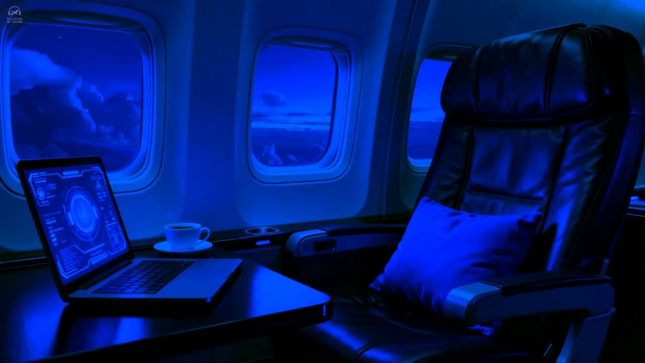 Relaxing Jet Engine White Noise for Sleep, study & focus | ASMR Airplane Sound