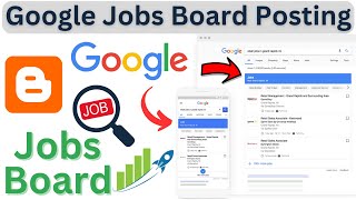 Google Jobs Board Posting | Job Posting Schema Markup in Blogger