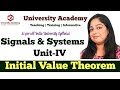 SS75: Initial Value Theorem of Z-Transform | Properties of Z-Transform (Initial Value Theorem)