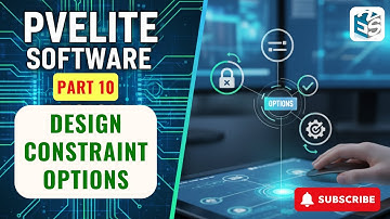 Pv Elite Training Part 10: Learn Design Constraint Options